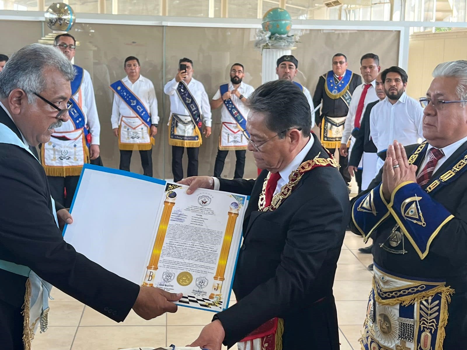 Lee más sobre el artículo Entrega de la reposición de Gran Carta Patente a la Gran Logia del Estado de Guerrero de A. L. y A.M.