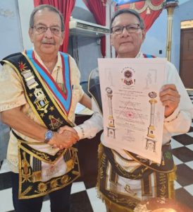 Lee más sobre el artículo R.L.S. Xicotencatl No. 3 otorga el Diploma como Pasado Maestro al V. H. Porfirio Mendoza.