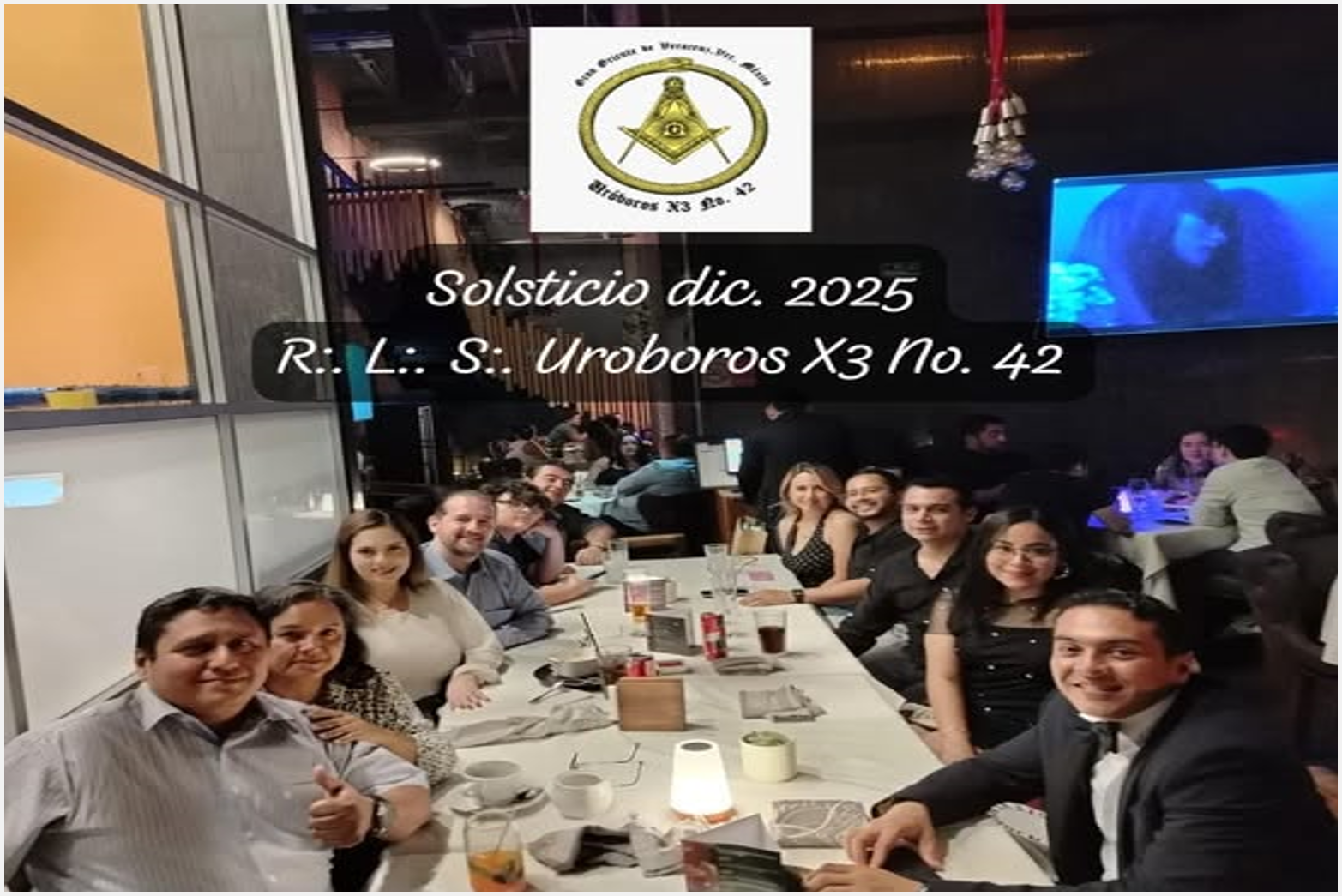 Lee más sobre el artículo Uroboros X3 No. 42: Cena de celebración alusiva a las festividades.